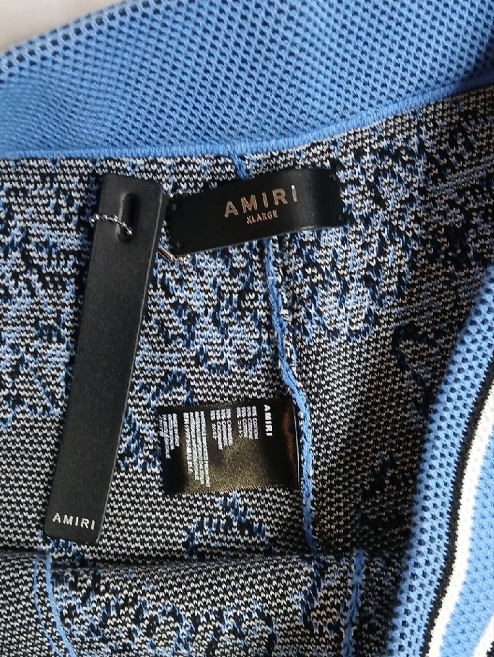 AMIRI Blue Bandana-Print Athletic Shorts - Picture 3 of 5